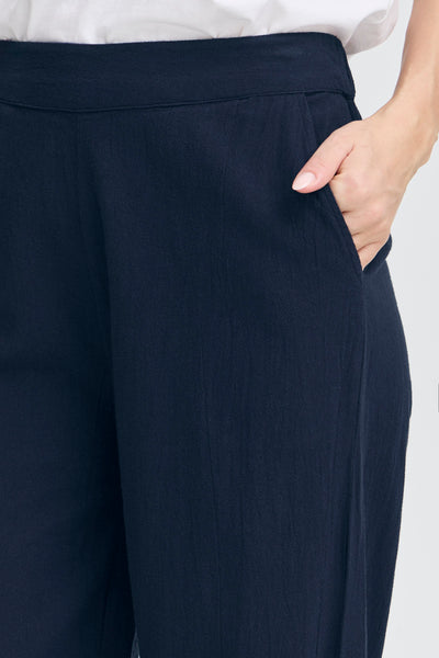 Fransa Navy  Cotton Trousers