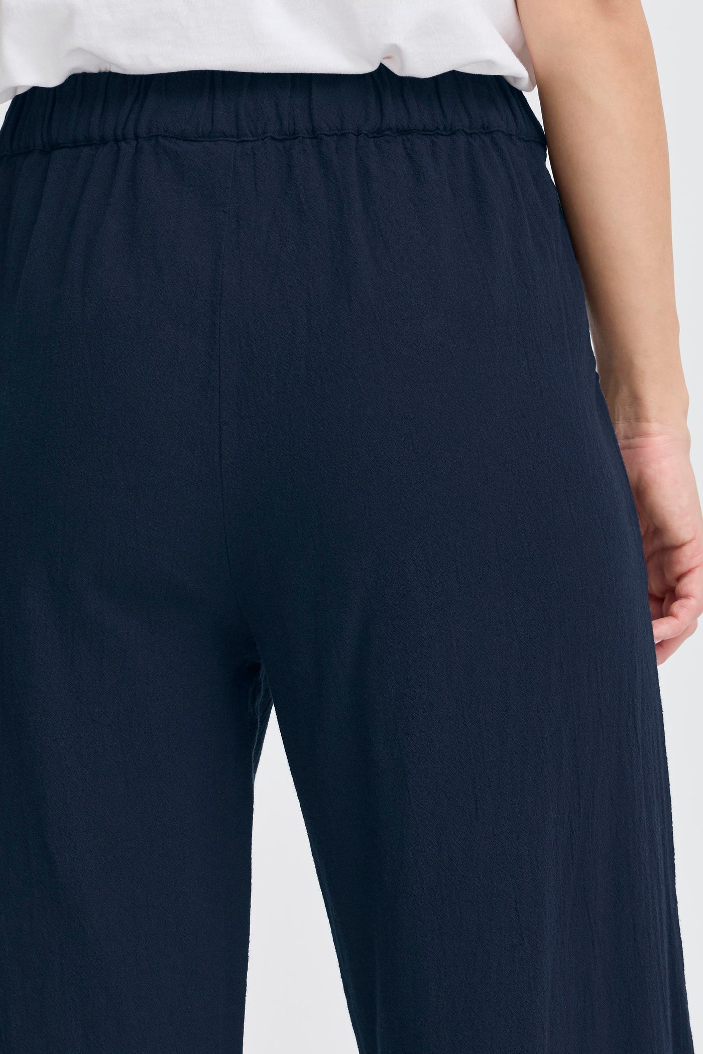 Fransa Navy  Cotton Trousers