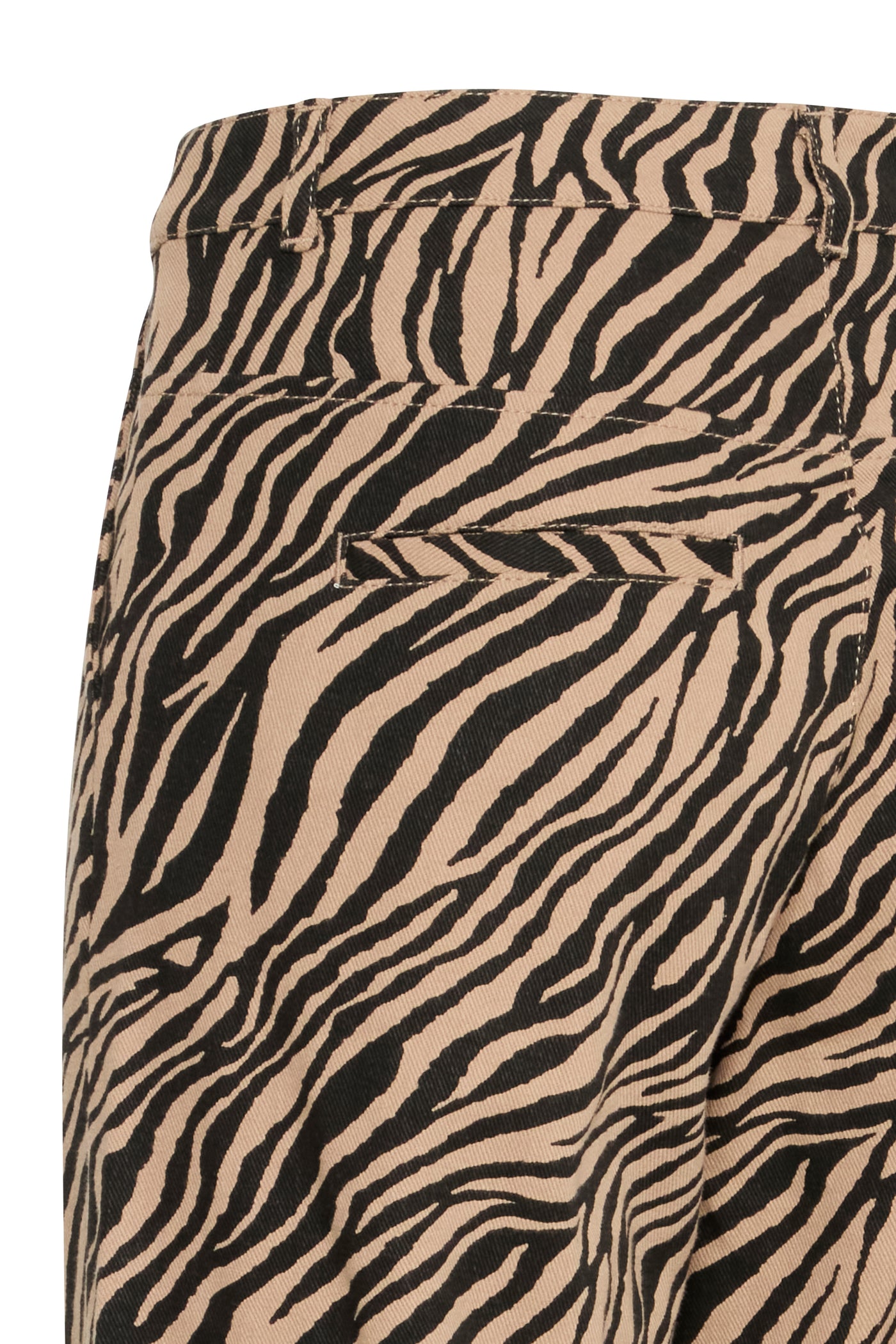 Fransa Zebra Print Jeans