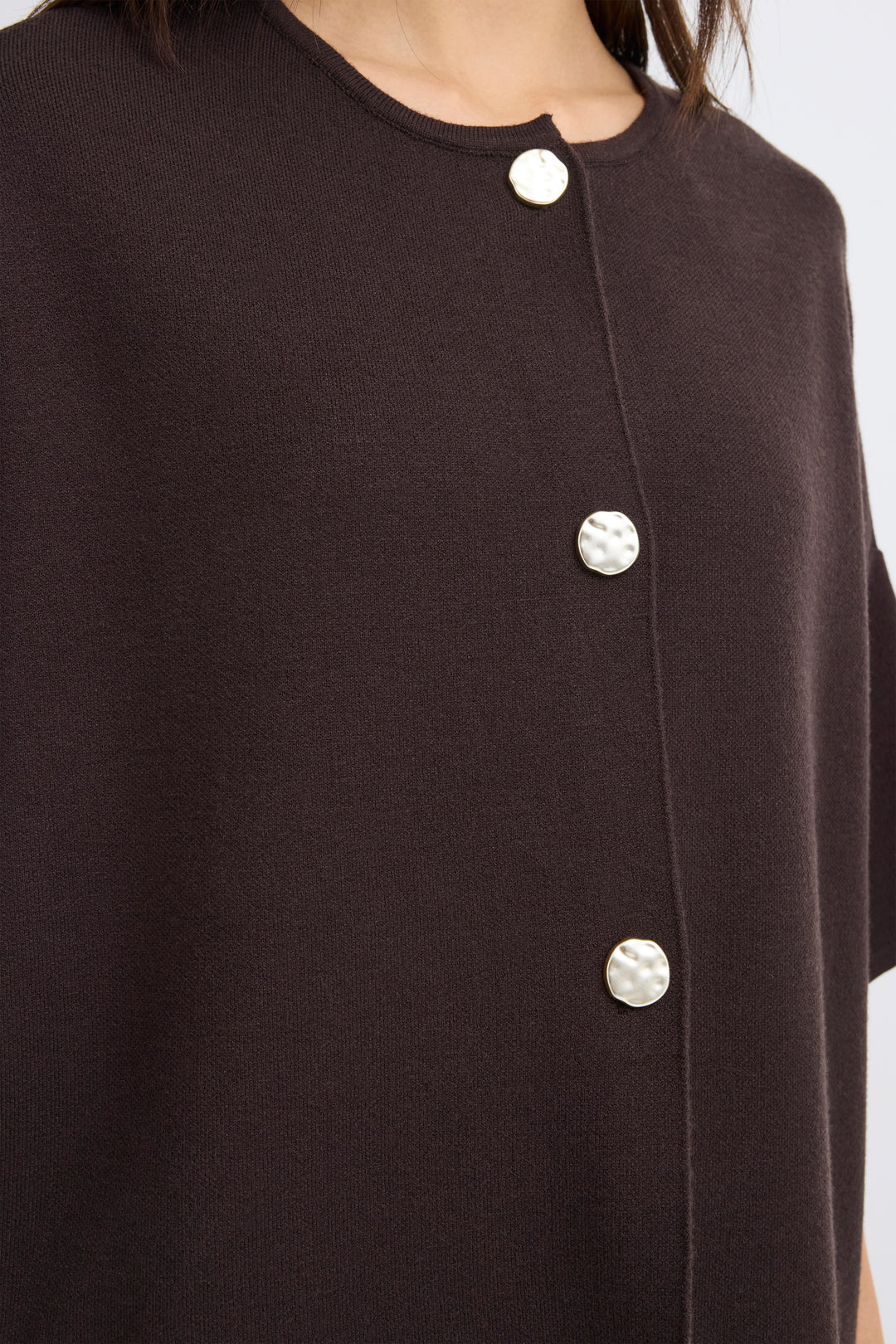 Fransa Brown Sally Cardigan