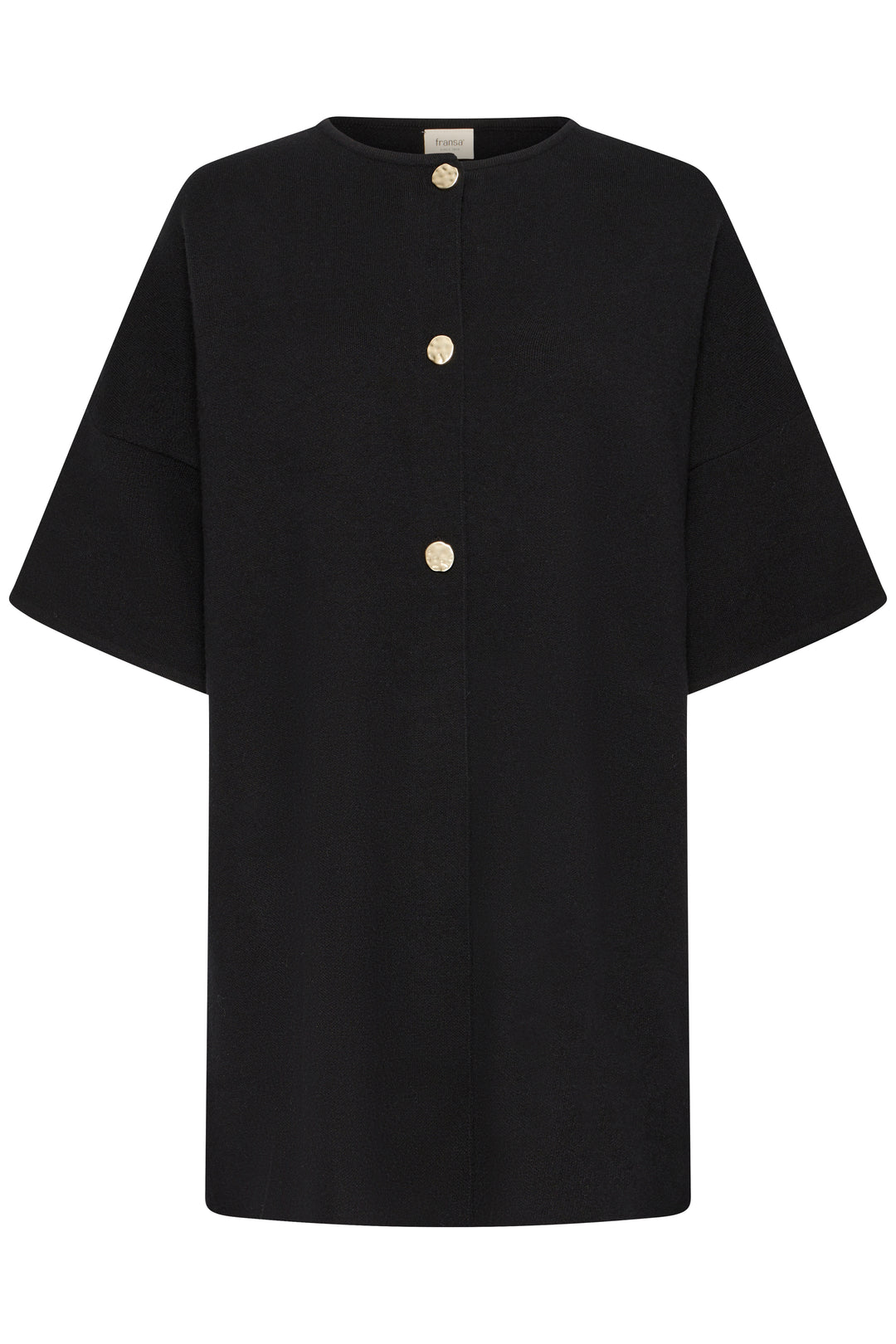 Fransa Black Sally Cardigan