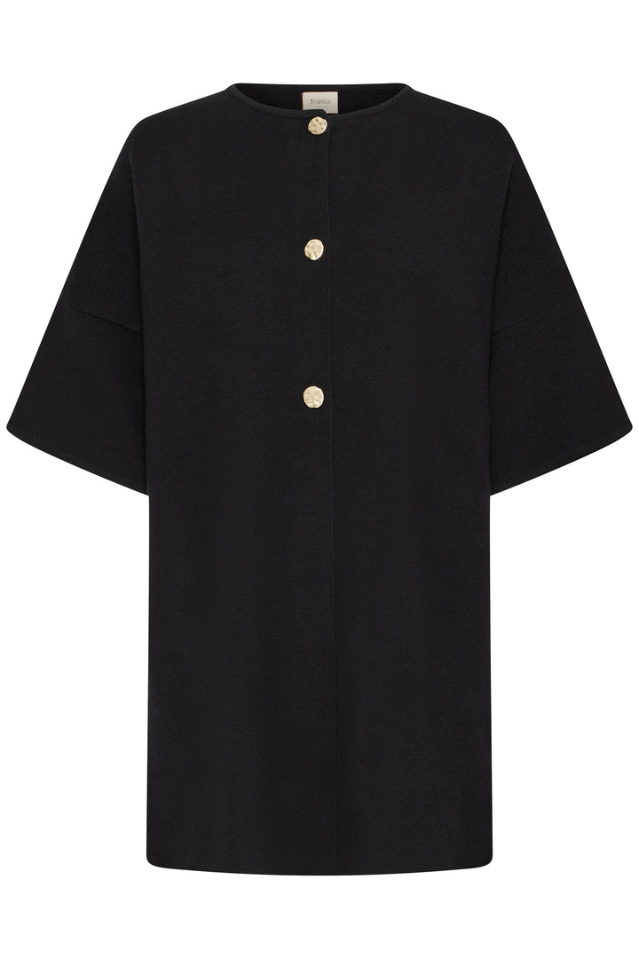 Fransa Black Sally Cardigan
