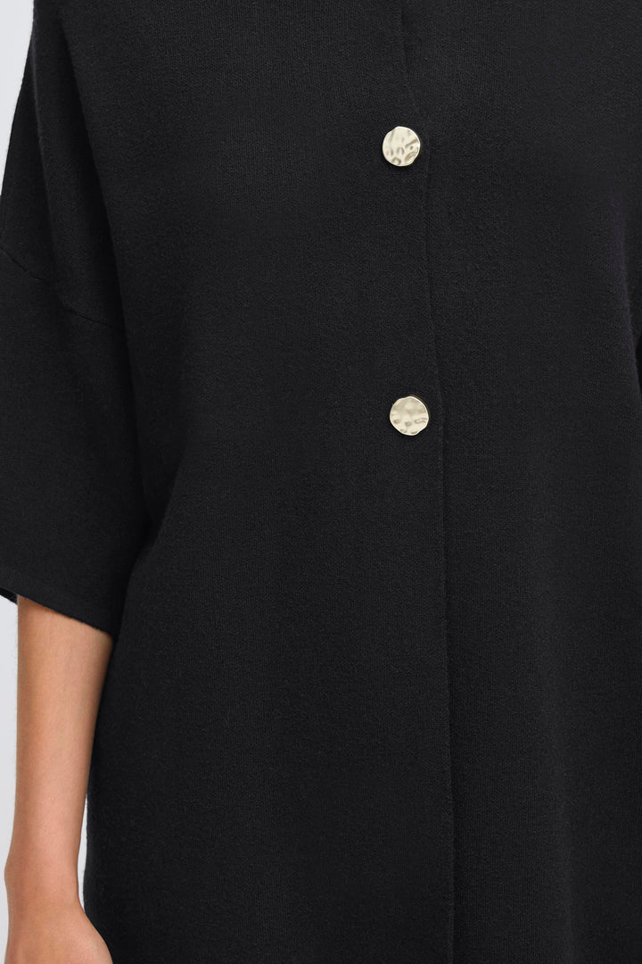 Fransa Black Sally Cardigan
