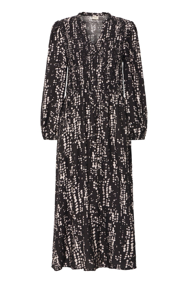 Fransa Black Tie Dye Ariana Dress