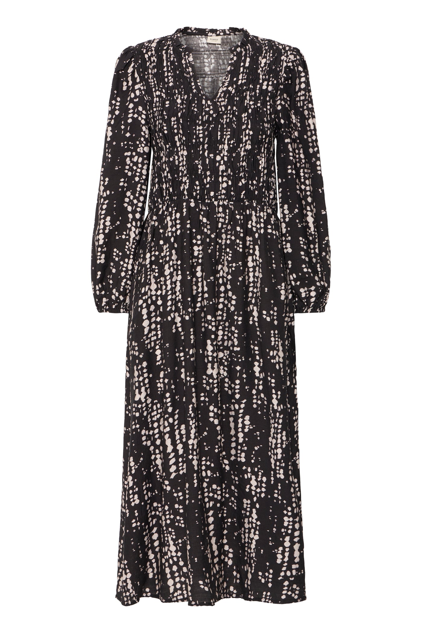 Fransa Black Tie Dye Ariana Dress