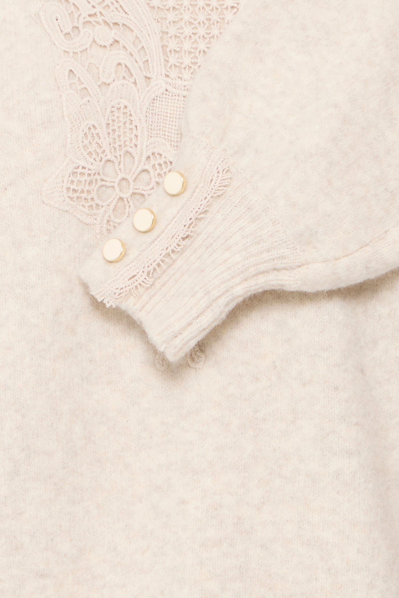 Fransa Oatmeal Ellen Pullover