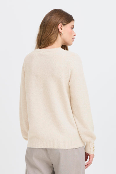 Fransa Oatmeal Ellen Pullover