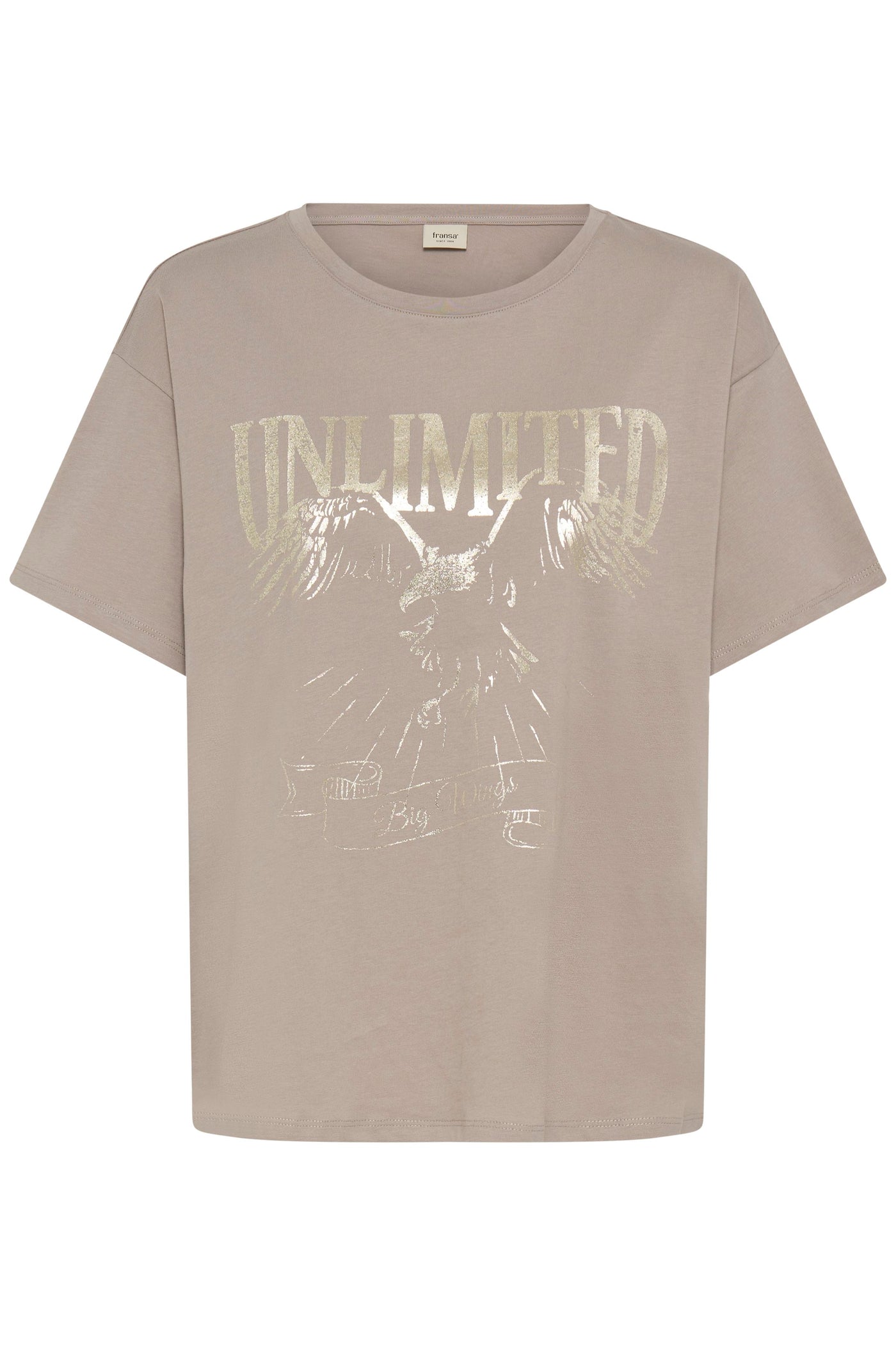 Fransa Stone & Gold Haisley Tee