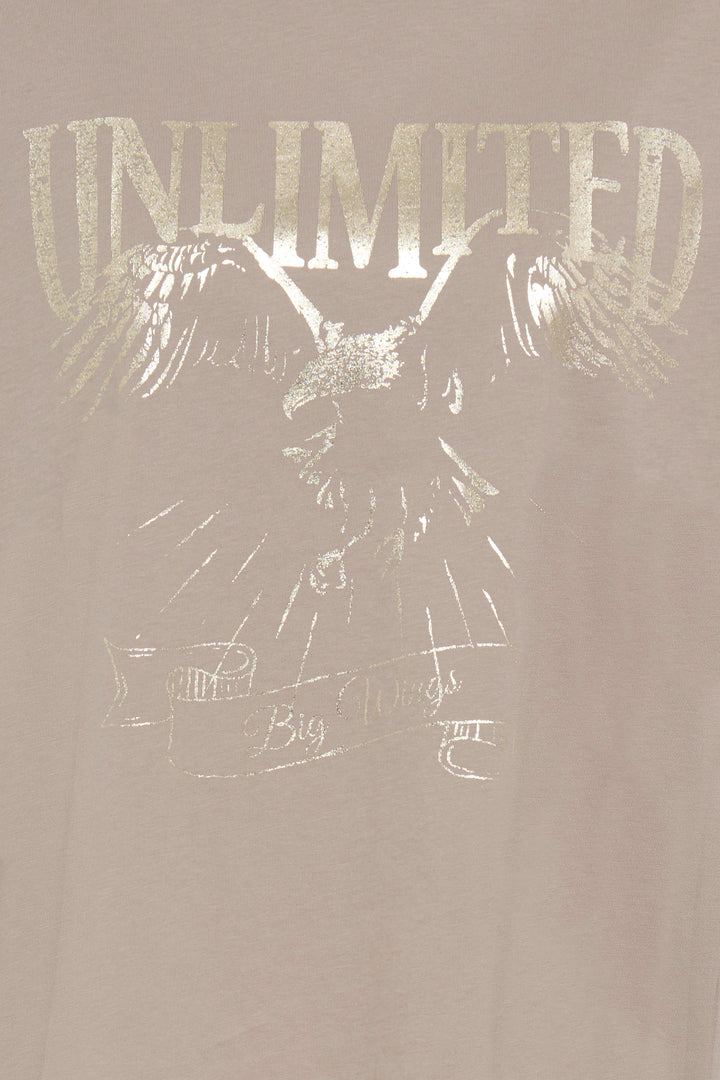 Fransa Stone & Gold Haisley Tee