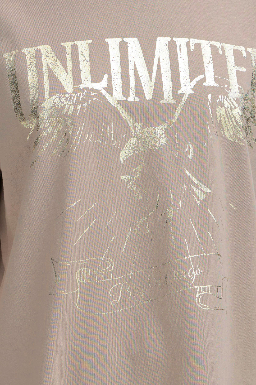 Fransa Stone & Gold Haisley Tee