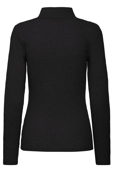 Fransa Black Zip Hozana Top