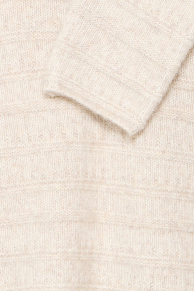 Fransa Oatmeal V Neck Pullover