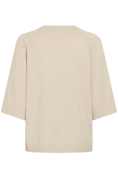 Fransa Oatmeal Rosel Pullover