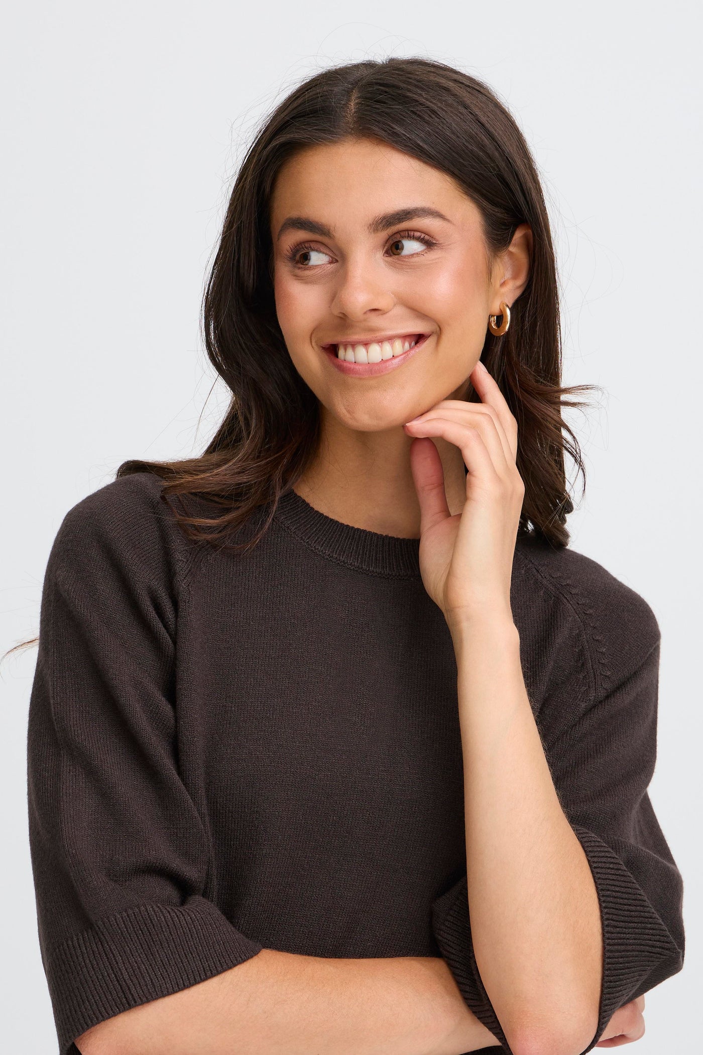 Fransa Chocolate Rosel Pullover