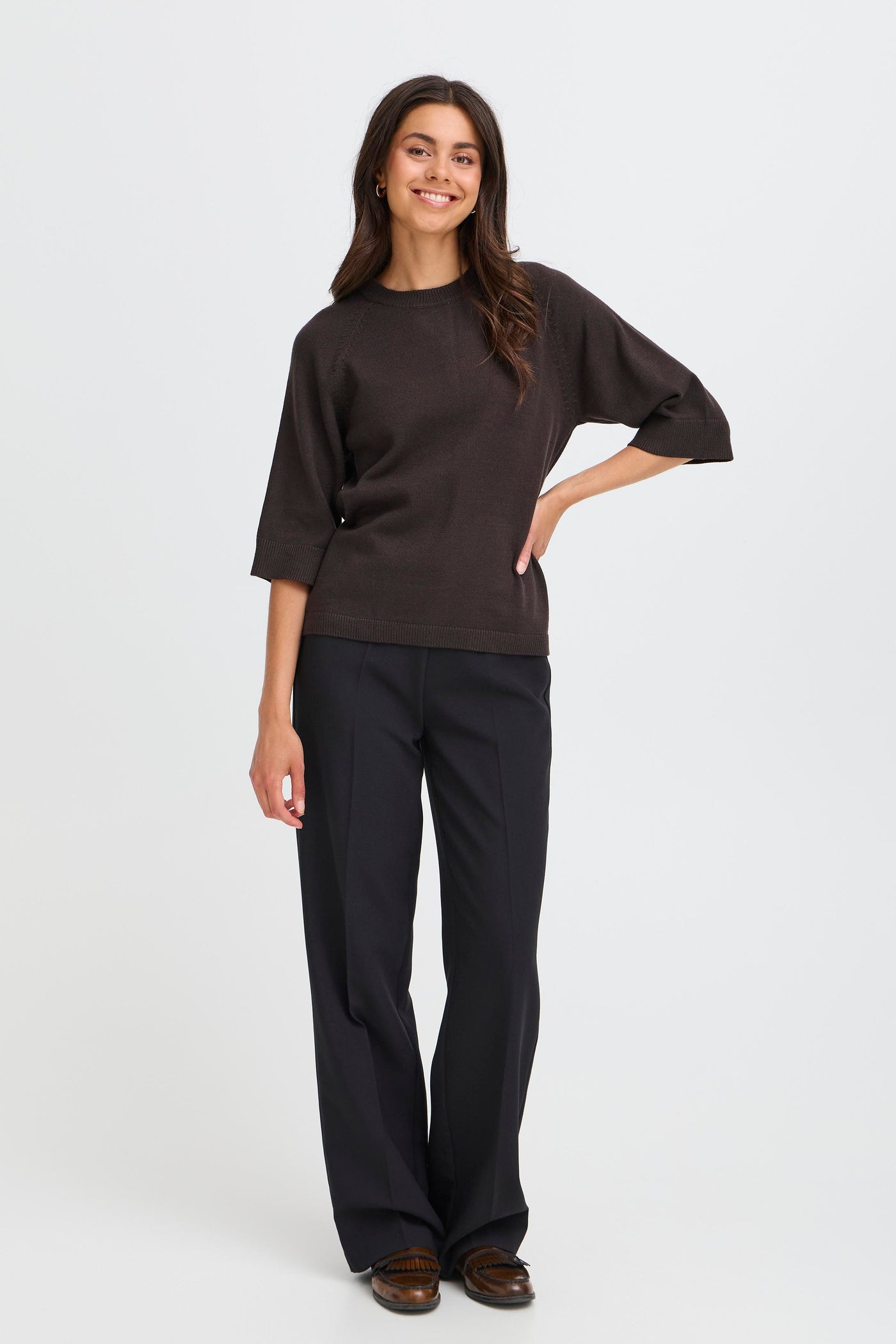 Fransa Chocolate Rosel Pullover