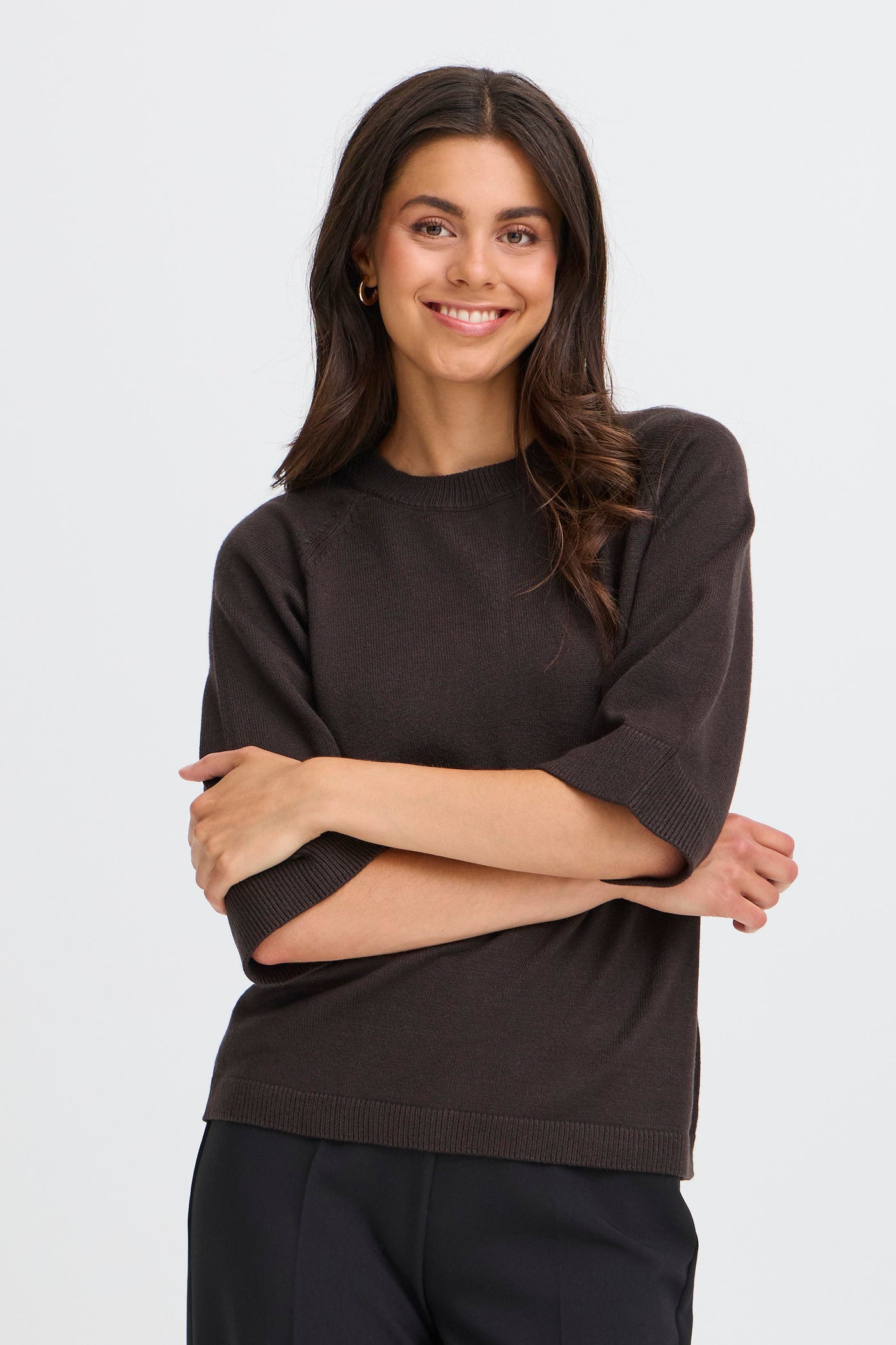 Fransa Chocolate Rosel Pullover