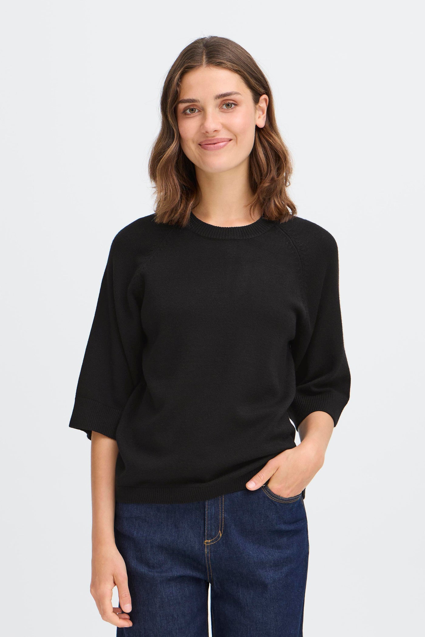 Fransa Black Rosel Pullover