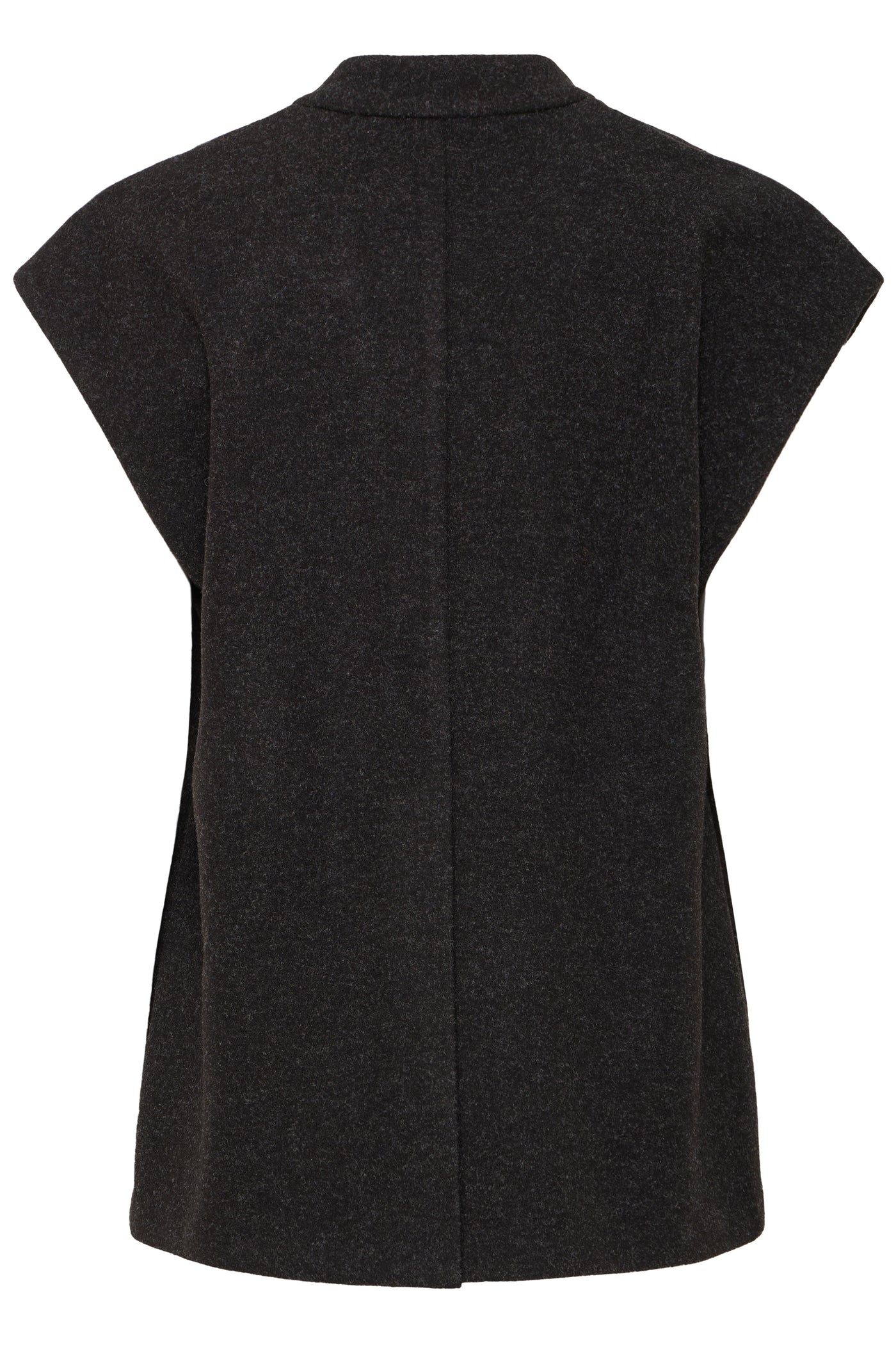 Fransa Charcoal Minta Gilet