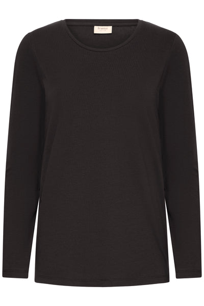 Fransa Black Terrah LS Tee
