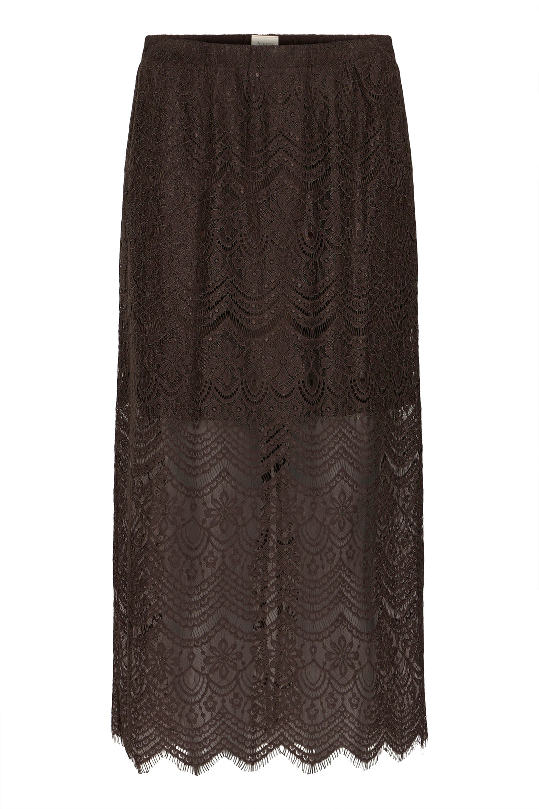 Fransa Chocolate Lace Caty Skirt