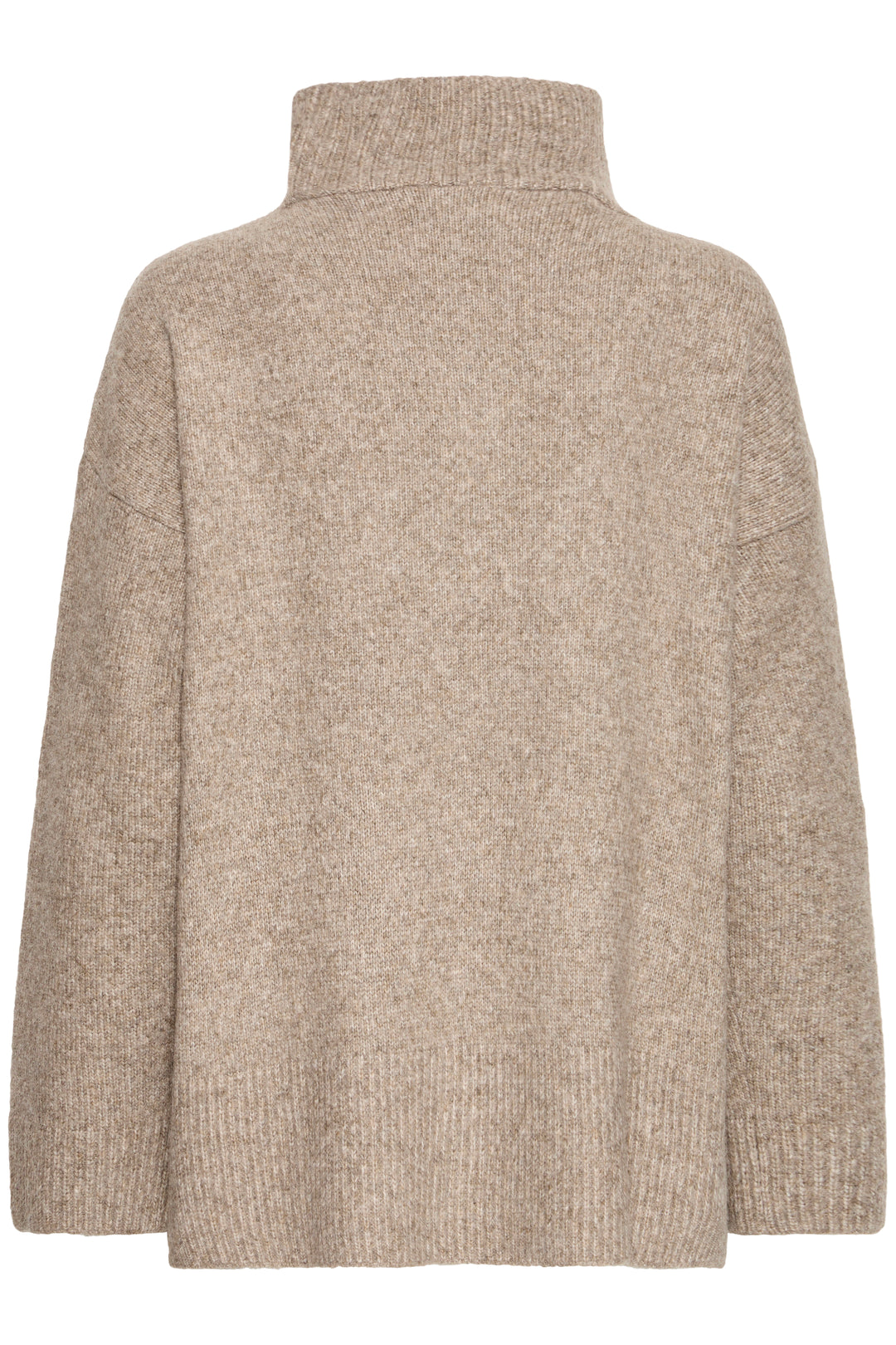 Fransa Taupe Gigi Zip Knit
