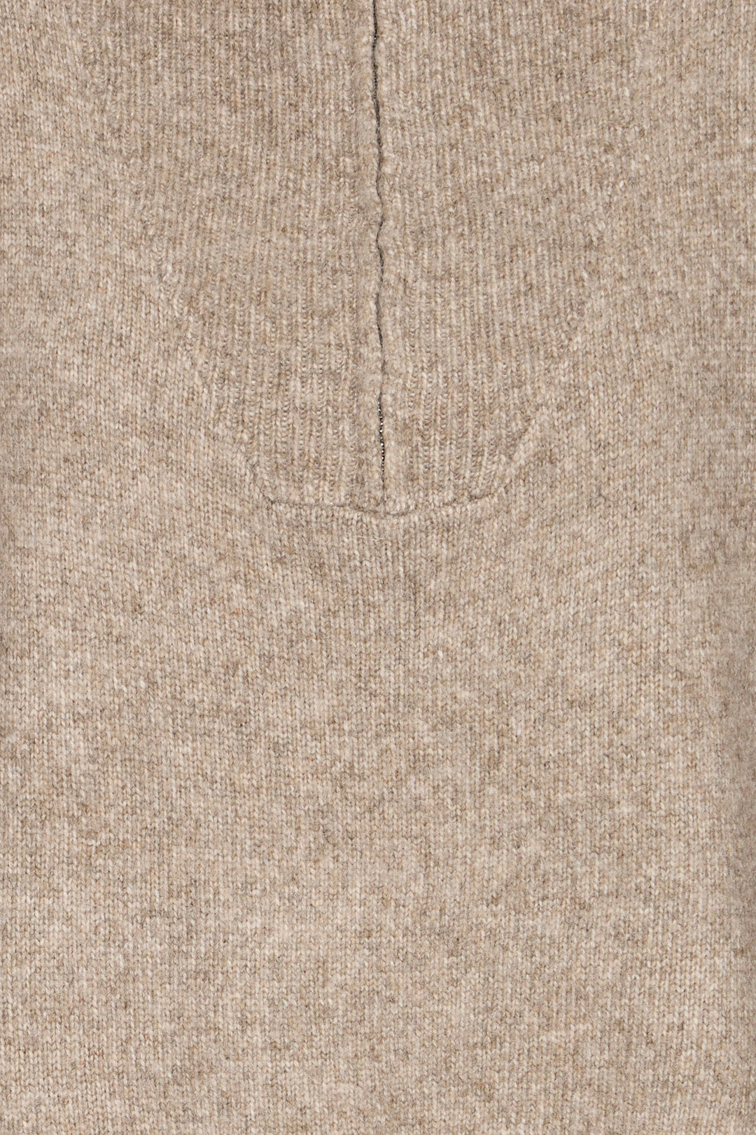 Fransa Taupe Gigi Zip Knit