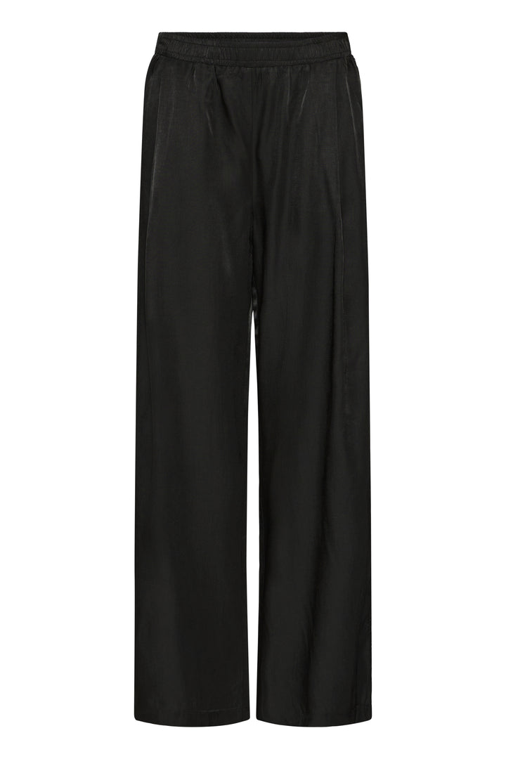 Fransa Black Embellished Side Trousers