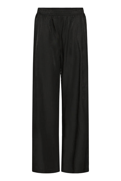 Fransa Black Embellished Side Trousers