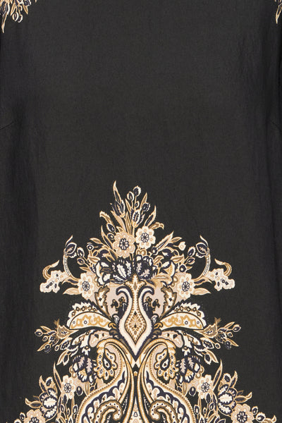 Fransa Black Paisley Adara Blouse