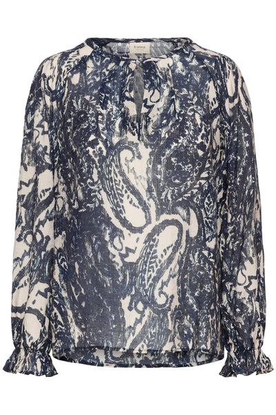 Fransa Navy Lilli Blouse
