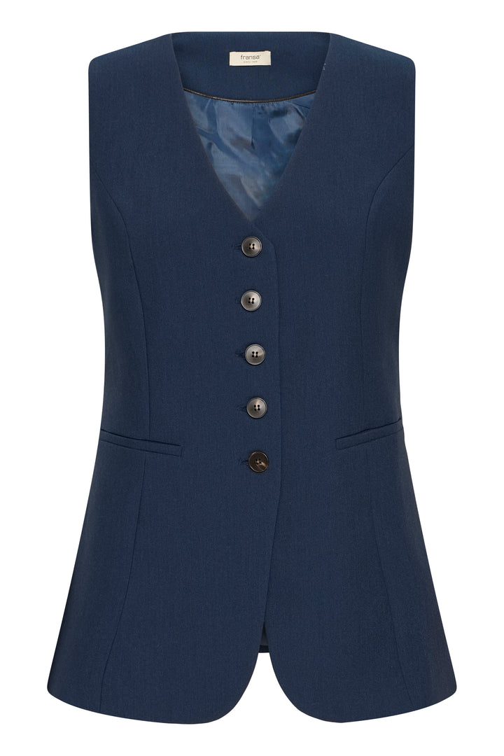 Fransa Navy Abigail Waistcoat