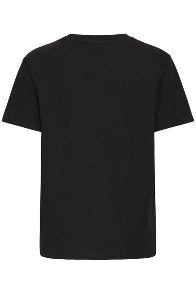 Fransa Black Tiger Print T-Shirt
