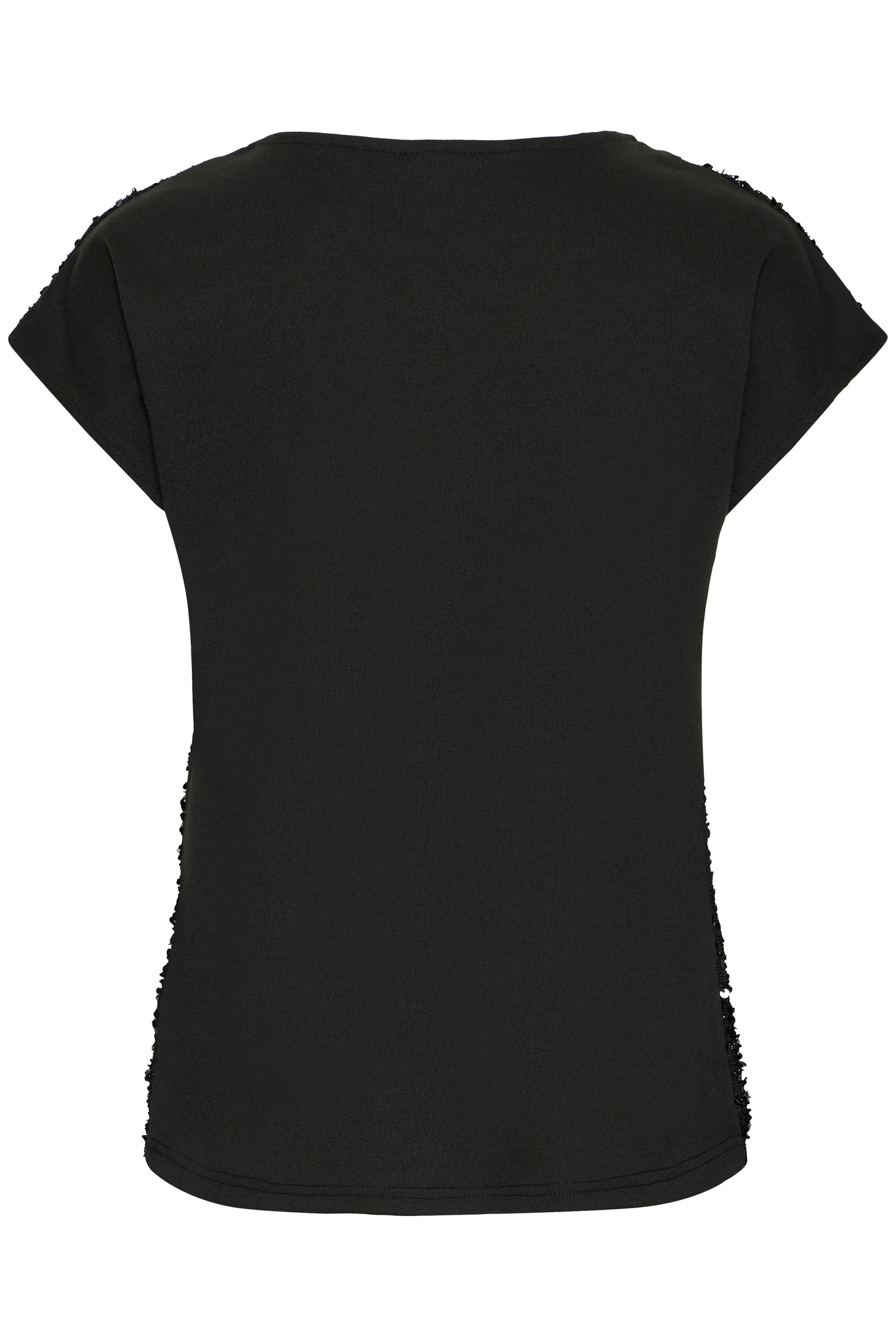 Fransa Black Sequin Charlotta Top