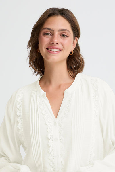 Fransa Off White Hida Shirt