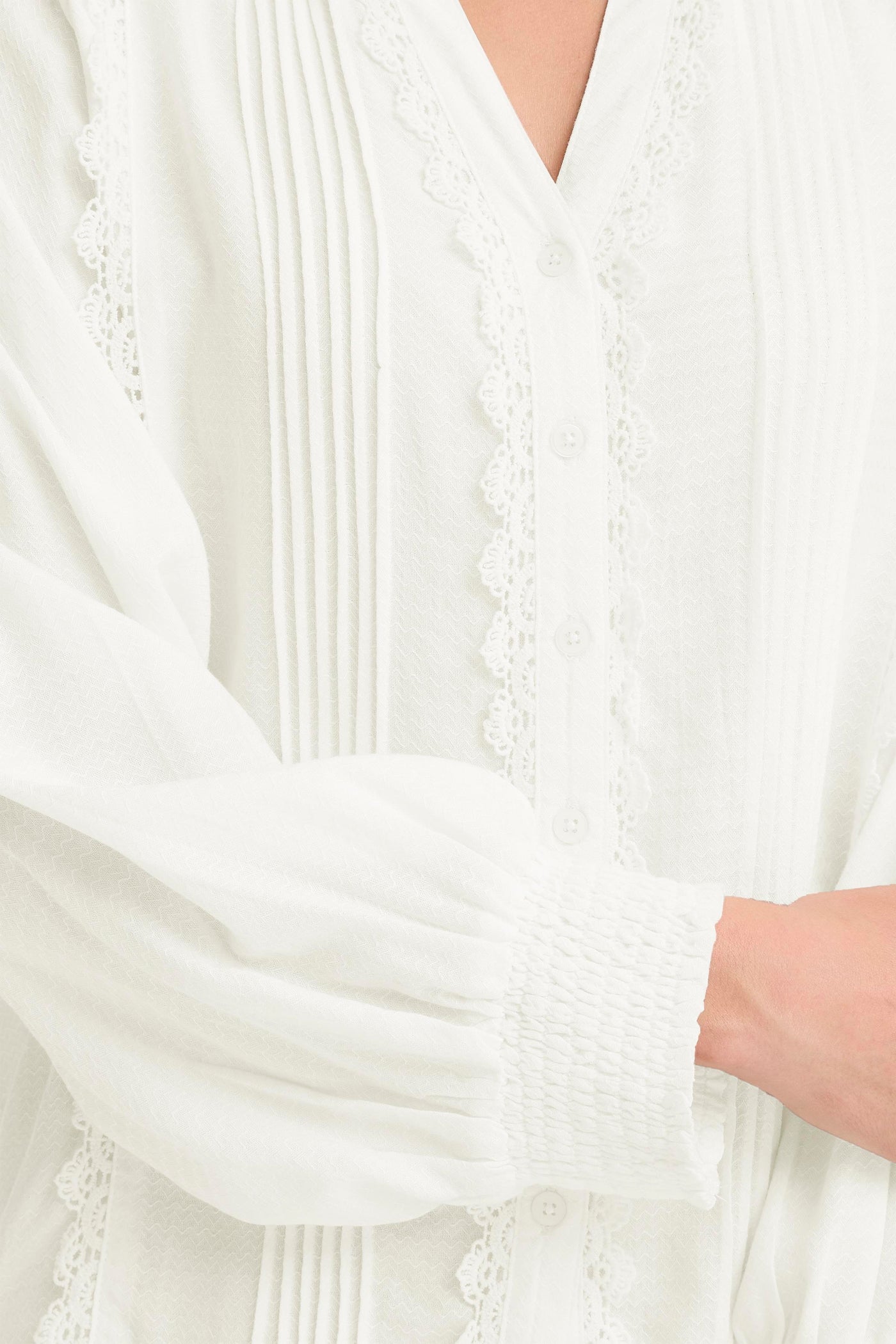 Fransa Off White Hida Shirt