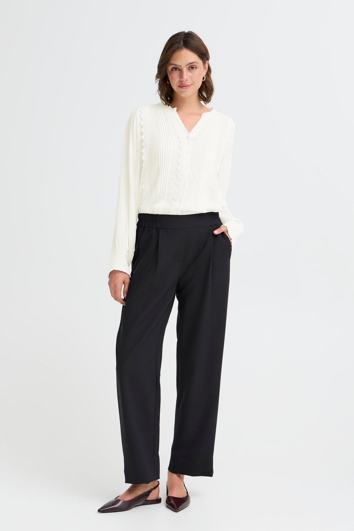 Fransa Off White Hida Shirt