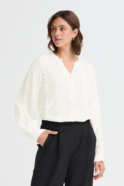 Fransa Off White Hida Shirt