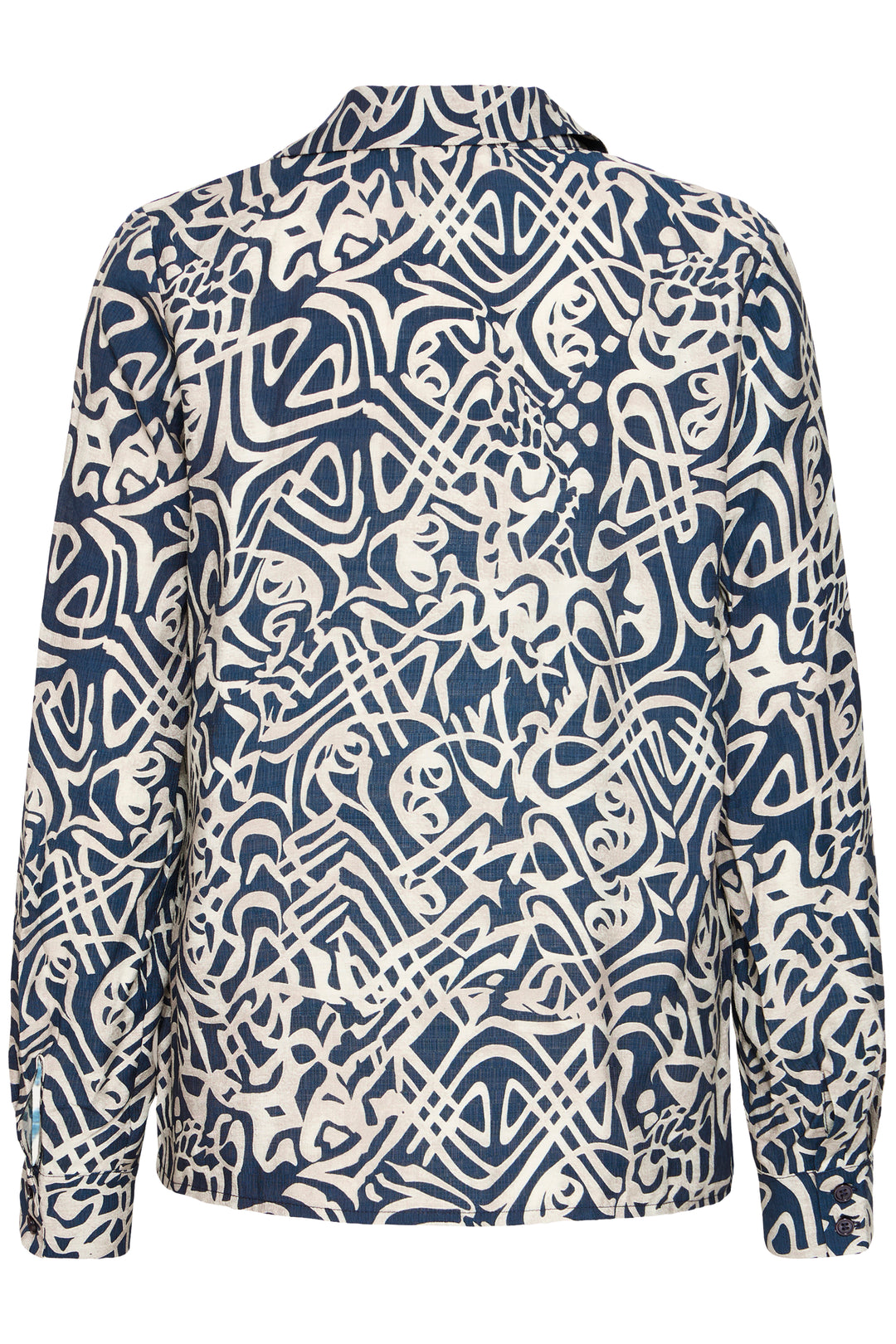 Fransa Navy Deco Ariana Blouse
