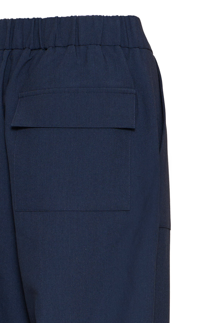 Fransa Navy Abigail Barrel Trousers