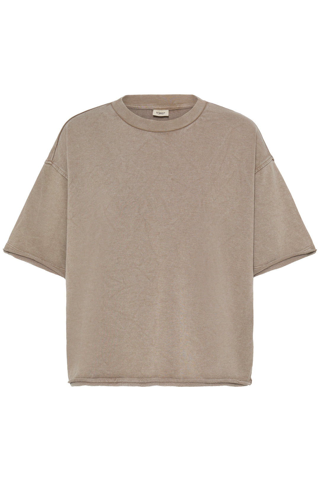 Fransa Taupe Serafina S/S Top