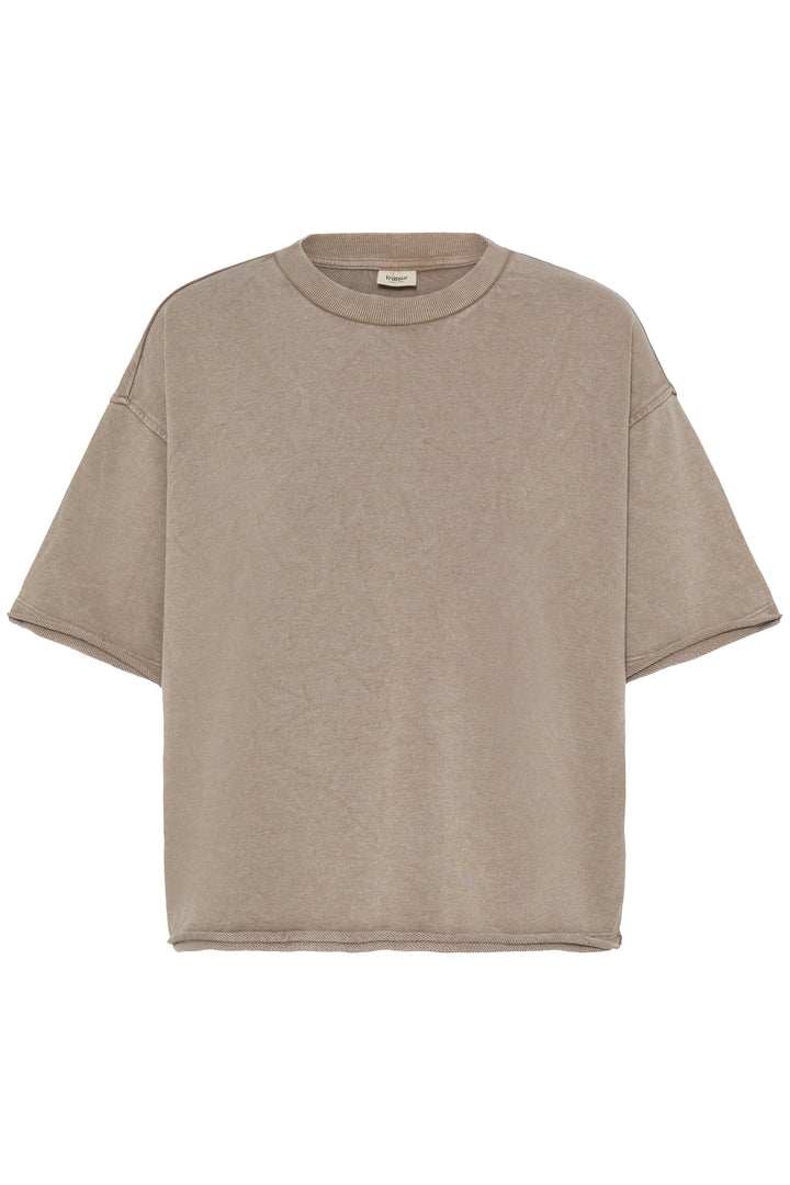 Fransa Taupe Serafina S/S Top
