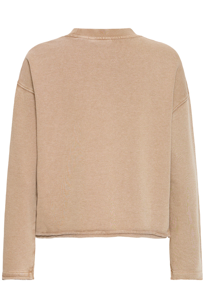 Fransa Taupe Serafina L/S Top