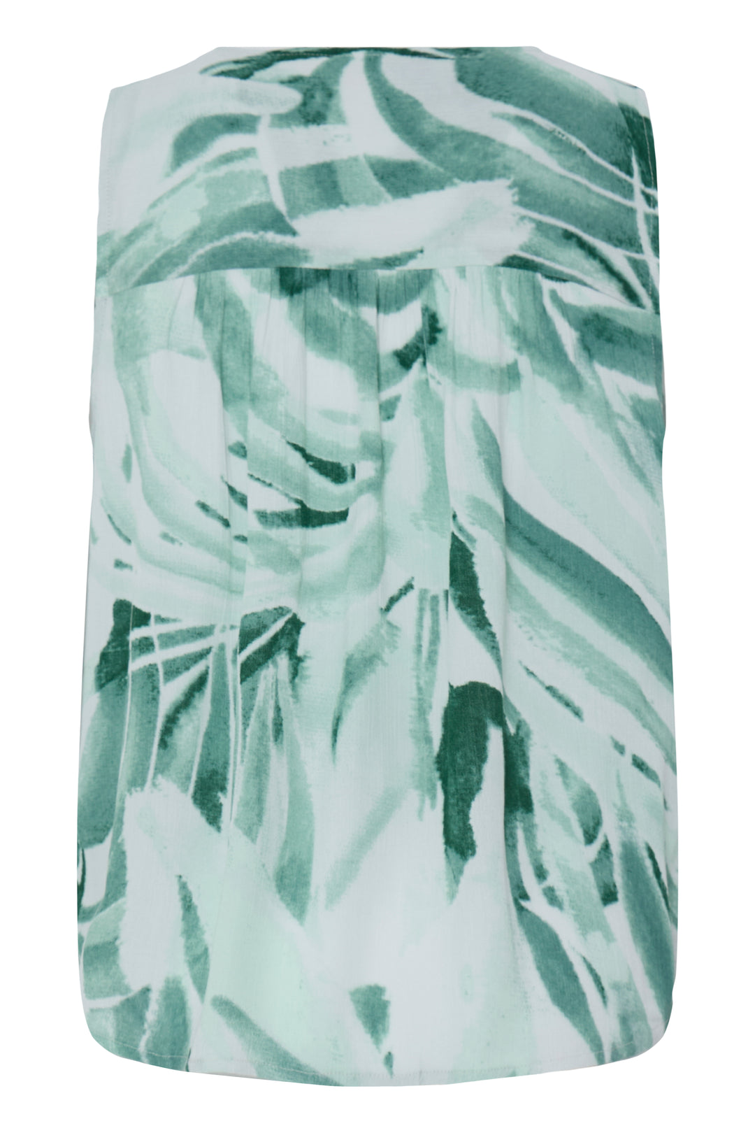 Fransa Green Watercolour Easy Top