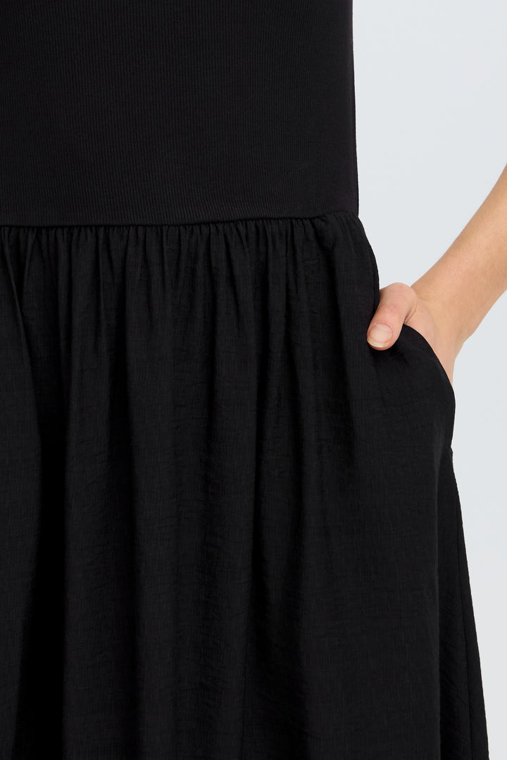 Fransa Black Jundy Dress