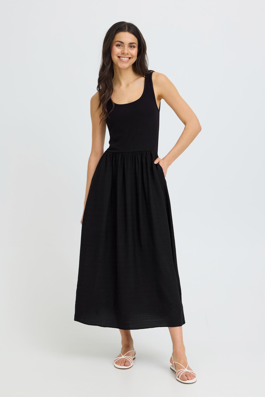 Fransa Black Jundy Dress