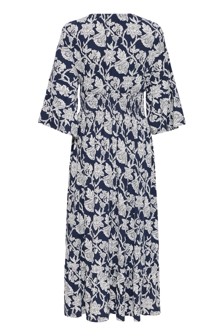 Fransa Navy Floral Amy Dress