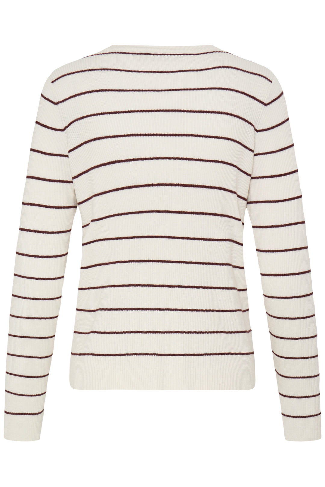 Fransa Vanilla Stripe Knit
