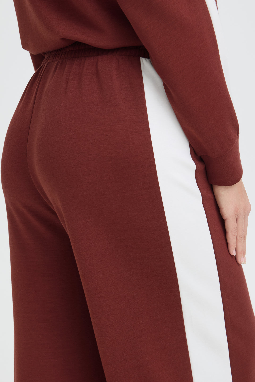 Fransa Burgundy Stripe Aurora Pants