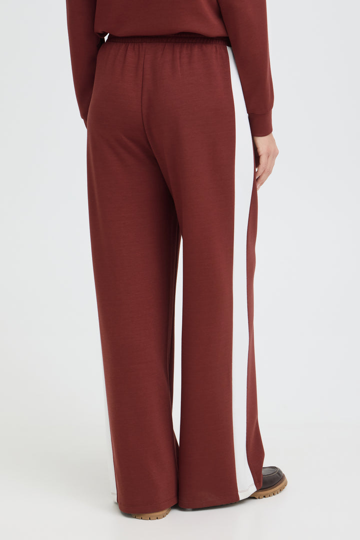 Fransa Burgundy Stripe Aurora Pants