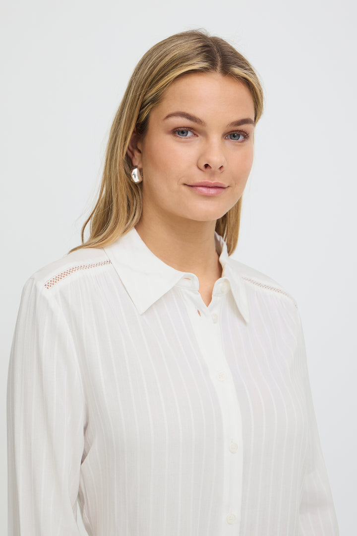 Fransa White Paulana Shirt
